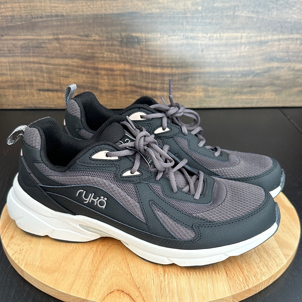 Ryka Water-Repellent Lace-Up Walking Sneaker - Skyrise